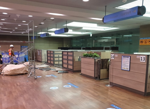 제1여객터미널 시설재배치 및 개선공사 중 철거공사